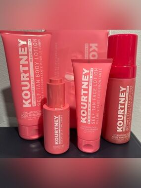 Kourtney by Kourtney Kellar Self-Tan Face & Body Duo - Pink Packaging